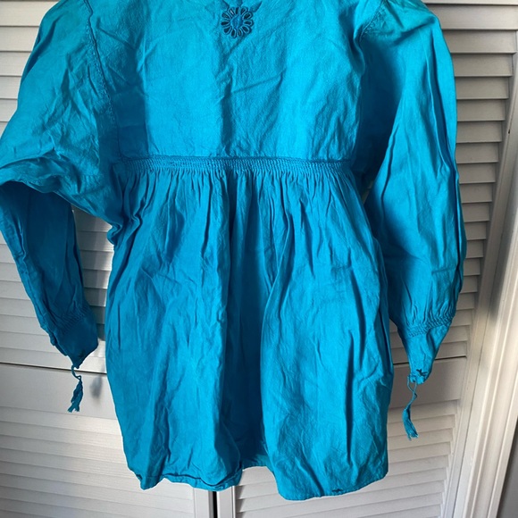 Blue Embroidered Tunic Top - Picture 5 of 7